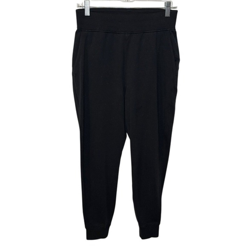 Lululemon LA Warm Down High Rise Jogger Black Confetti Speckled Size 8